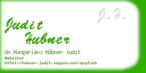 judit hubner business card